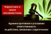 Уголовная и административная ответственность за незаконный оборот наркотических средств