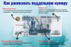 Сотрудники полиции разъясняют, как распознать фальшивую купюру