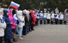 Митинг, посвященный поддержки российских солдат, наших земляков, участников СВО и их семей.