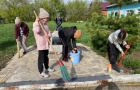 Благоустройство памятника в п.Солнце